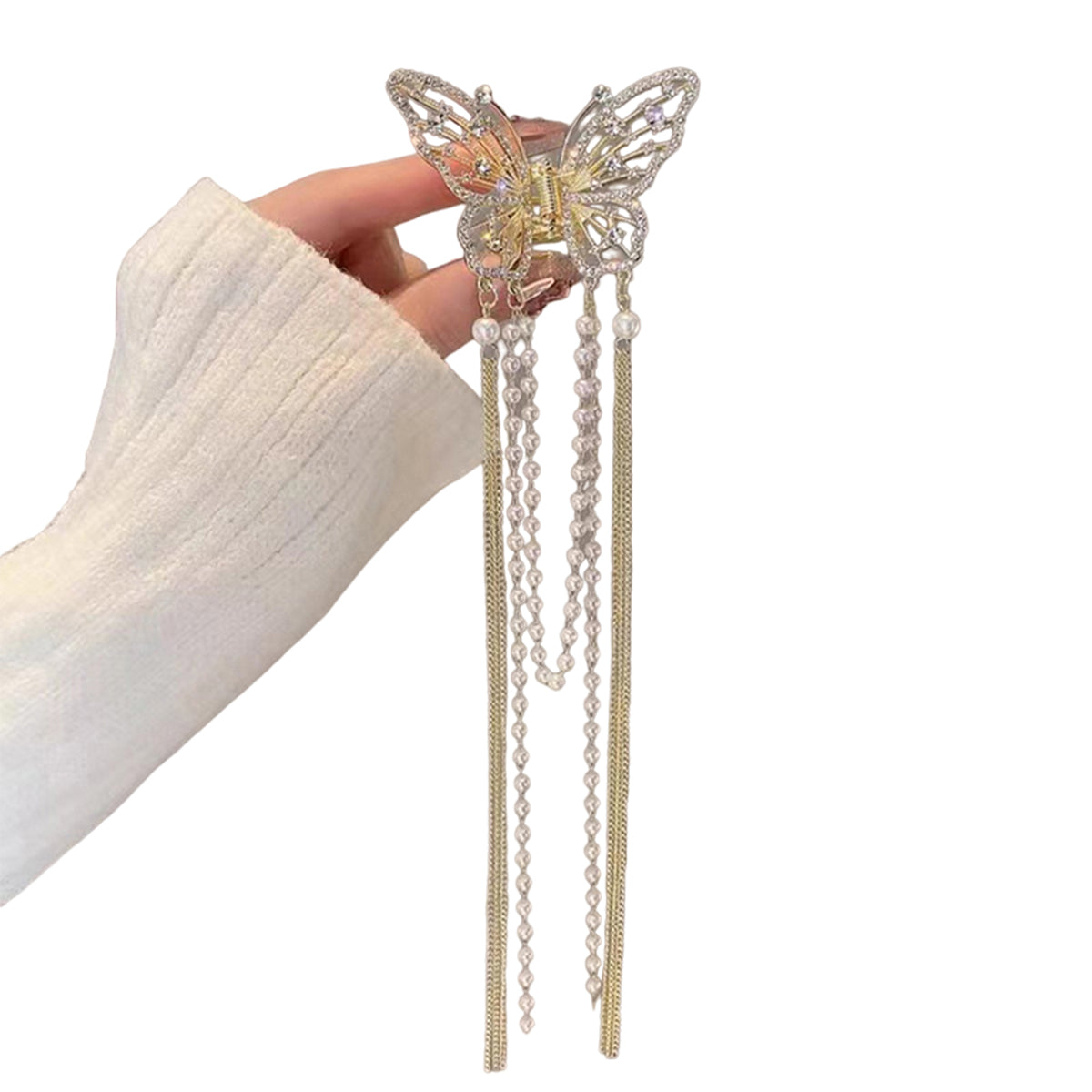 Buy 1 Get 1 Free utterfly Tassel Hair Claw Clip - Elegant Non-Slip Metal Hair Accessories for Thick or Long Hair