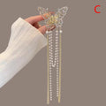 Buy 1 Get 1 Free utterfly Tassel Hair Claw Clip - Elegant Non-Slip Metal Hair Accessories for Thick or Long Hair