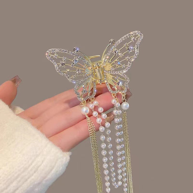 Buy 1 Get 1 Free utterfly Tassel Hair Claw Clip - Elegant Non-Slip Metal Hair Accessories for Thick or Long Hair