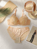 Lace Sexy Push-up Bra and Panty Set